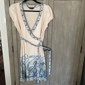 BCBGMAXAZRIA floral wrap dress